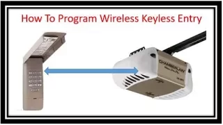 How To Program Chamberlain Wireless Keyless Entry Pad.  Very Easy To Do