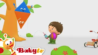 Charlie & the Shapes 🔺 | Kite  🪁  | Shapes for Toddlers | Cartoons @BabyTV