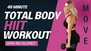 45 Minute Total Body HIIT | Cardio & Strength | 3 Repeater