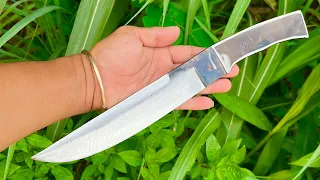 Knife Making - Forging A Beautiful Small Hunting Knife From Leaf Spring