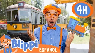 ¡Viaja en tren con Blippi! | Blippi Español | Videos educativos para niños | Aprende y Juega