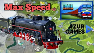 Max speed on the Soviet steam locomotive FD 20 level 9 Premium in Train Simulator - 2D Railroad Game