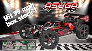 Team Corally ASUGA XLR 6s Box Stock Speed Test