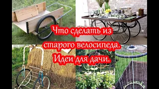 Что сделать из старого велосипеда. Дачные идеи.