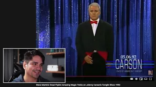 ILLUSIONIST reacts to STEVE MARTIN as Flydini on the TONIGHT SHOW