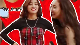 jihyo's *pissed* reaction when twice makes mistakes (except tzuyu...)