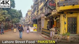 🇵🇰 PAKISTANI STREET FOOD, WALKING TOUR AROUND LAHORE "STREET FOOD" 2023, LAHORE CITY WALK, 4K60FPS
