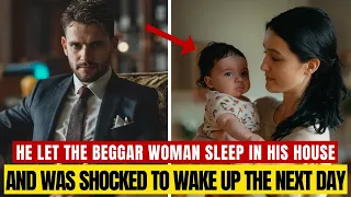 Millionaire let woman with baby sleep in his house and was shocked to see that...