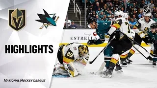 Golden Knights @ Sharks 10/04/19 Highlights