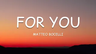 Matteo Bocelli – For You (Lyrics)🎵