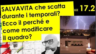 17.2- Salvavita che scatta durante i temporali? Ecco il perché e come modificare il quadro elettrico