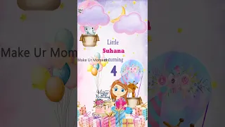 Hot Air Balloon Theme Birthday Invitation for Baby Girl