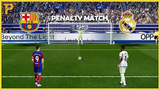 FC Barcelona vs Real Madrid | Penalty Shootout Ever | efootball 2024 Gameplay
