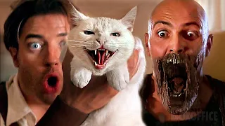 A cat scares the Mummy! (Brendan Fraser ❤️)