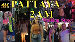 Pattaya After 2am Walking Street Night Walk January 2023 THAILAND [4K]