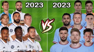 2023 Real Madrid VS 2023 Man City (Benzema, Modric, Vinicius JR vs Haaland, KDB, Foden)
