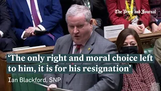 SNP's Ian Blackford calls on Prime Minister Boris Johnson to resign