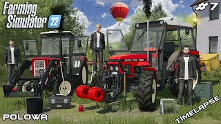 First-time MOWING & TEDDERING meadows w/ ZERTOR & URSUS | Polowa | Farming Simulator 22 | Episode 7