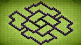 Clash Of Clans - Epic Town Hall 7 Dark Elixir Farming Base Speed Build - 2014