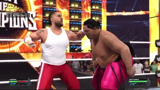 Tony D'Angelo vs Yokozuna - WWE 2K24