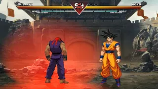 EVIL RYU vs GOKU - The most epic fight ever made!