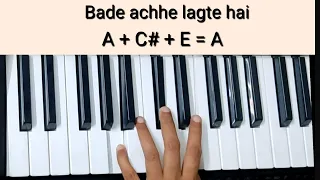 Bade Achhe Lagte Hai Tutorial(Chords+Melody) | Balika Badhu |  Keyboard