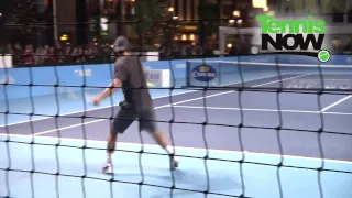 Rafael Nadal Practicing on Day 4 of the 2011 ATP World Tour Finals