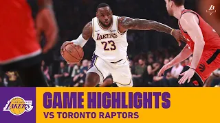 HIGHLIGHTS | LeBron James (13 pts, 15 ast, 13 reb) vs. Toronto Raptors (11/10/19)