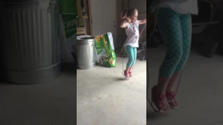 Five Year Old Learning to Jump Rope Funny