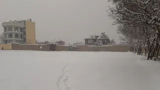 Today Snow in Kabul Afghanistan