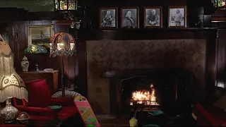 BTTF Doc Brown's Mansion Fireplace Ambiance and BTTF music for 1 Hour