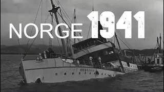 NORGE 1941. Byggingen av Svinesundbroen.