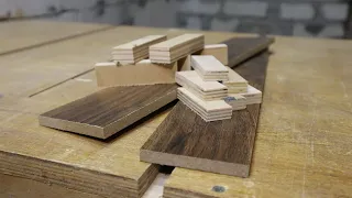 An interesting idea from the remnants of the LAMINATE and scraps of PLYWOOD. DIY