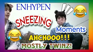 Enhypen Sneezing moments mostly TWINZ! || En-joy with ENHYPEN