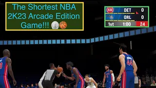 The Shortest NBA 2K23 Arcade Edition Game On Hall Of Fame Difficulty!!! ⏲🏀