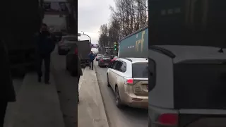 ДТП на Выборгском шоссе 23 11 17