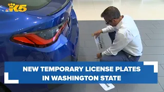 New cars, new plates: Washington upgrades from paper to water-resistant