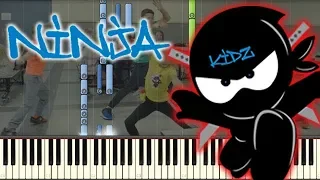 Being Awesome! - Ninja Kidz Music Video [Piano Tutorial]