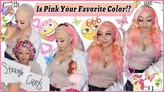 🌸Wig Transformation: Custom Candy Pink Color From Blonde Lace Wig | Ft.#ULAHAIR