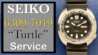 For S.C. -- Seiko 6309-7049 "Turtle" Service