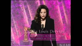 Veep's Julia Louis Dreyfus Wins Best Supporting Actress TV Series - Golden Globes 1994