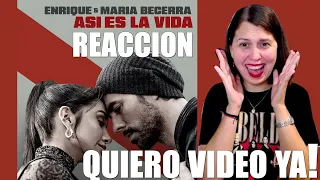 REACCIÓN a Enrique Iglesias y Maria Becerra - ASI ES LA VIDA (Official Lyric Video)