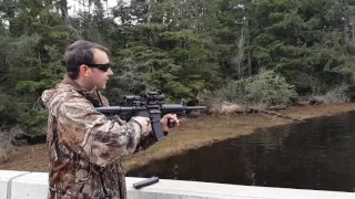 Ruger AR 556 Semi Auto NATO .223 shooting