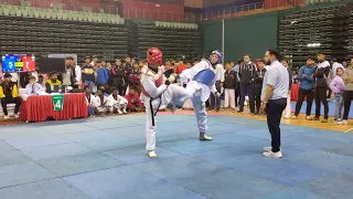 #258 Ashish Muwal V/S Rishi Rai final fight in 5th INDIA OPEN TOURNAMENT || #tkd #india #taekwondo