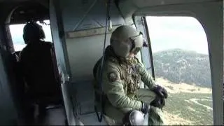 Cvičení Mountain Flight - výsadek na hřebenech hor z vrtulníků Mi-17 Vzdušných sil AČR