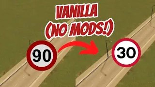 HOW TO CHANGE THE SPEED LIMIT ON ROADS (no mods!) 🤯 #citiesskylines