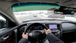 2014 INFINITI QX70 3.0L 238HP POV TEST DRIVE