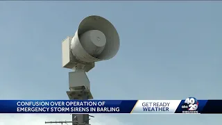 Why Barling sirens sound when the city is not included in tornado warning