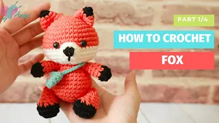 #195 | Amigurumi Fox Crochet Pattern (1/4) | How To Crochet Amigurumi Animal | AmiguWorld