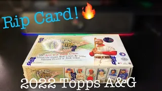 New Release! 2022 Topps Allen & Ginter Hobby Box Break